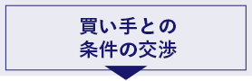 買い手との条件の交渉